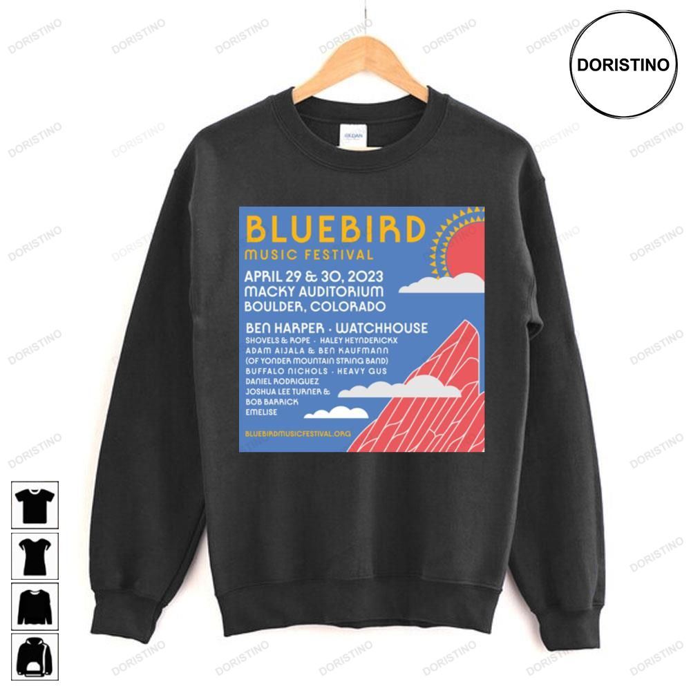 Bluebird Music Festival 2023 Tour Limited Edition T-shirts